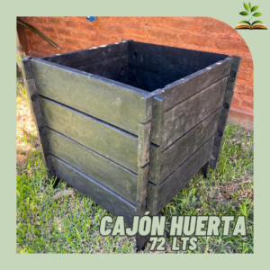 Cajón o macetero de 72 Lts. Madera Plástica